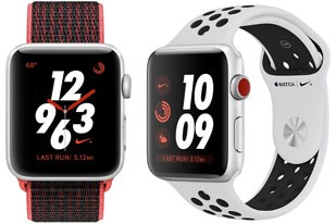 Apple Watch Series 3, Nike+, International, Cellular, 42 mm