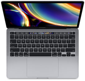 Apple MacBook Pro 13-Inch 2020 (Scissor Switch, 4 Thunderbolt 3 Ports)