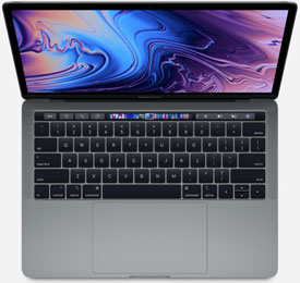 Apple MacBook Pro 13-Inch 2019 (Touch Bar, 4 Thunderbolt 3 Ports)