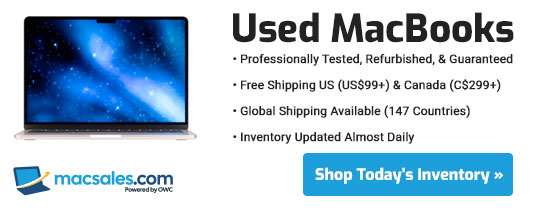 Used MacBooks. Professionally Tested. Free US and Canada Shipping. Inventory Updated Almost Daily.