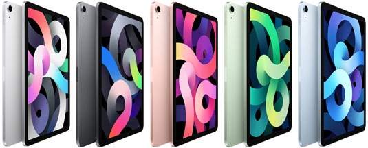 iPad Air 4th Gen Color Options