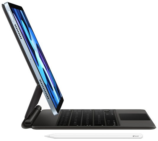 iPad Air 4 with Keyboard and Pencil