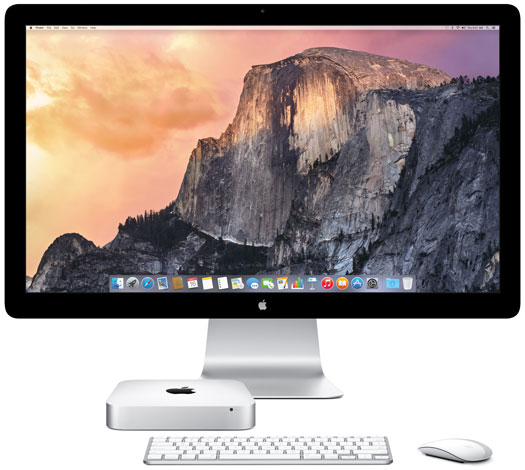 Apple Mid-2014 Mac mini and Apple Thunderbolt Display