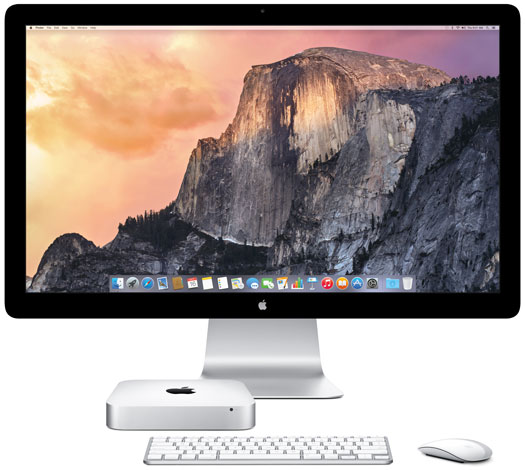 Apple Aluminum Mac mini with Apple Thunderbolt Display