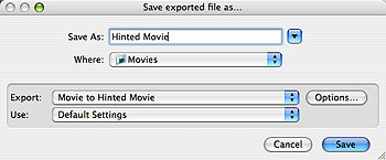 Save Exported File As...