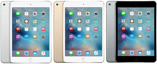iPad mini 4 Color Options