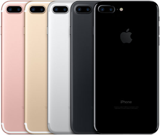 Apple iPhone 7 Plus Back Colors