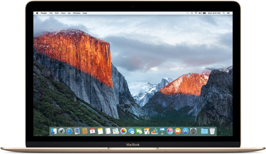 OS X El Capitan (10.11) Home Screen