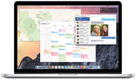 MacBook Pro Retina Running OS X Yosemite