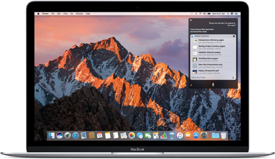 macOS Sierra, Mac OS X 10.12, Retina MacBook