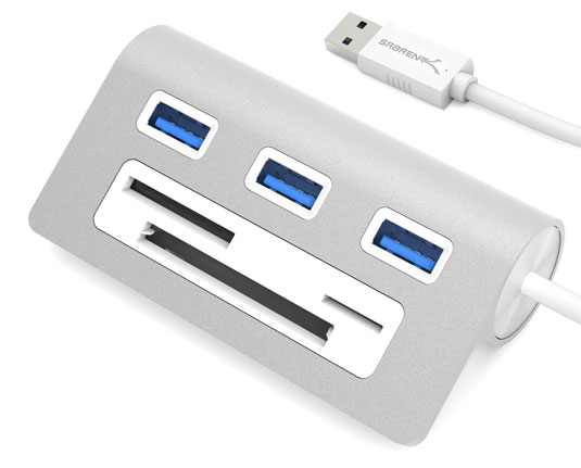Sabrent USB 3.0 Hub with Card Reader